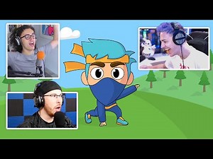 YOUTUBERS REACT TO MY FORTNITE ANIMATIONS! | Ninja, Kwebbelkop, GamingWithGarry