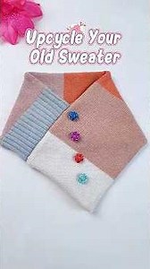Turn Old Sweaters Into a Stylish Neck Warmer | Easy DIY Sewing Hack for Beginners #shorts #sewing