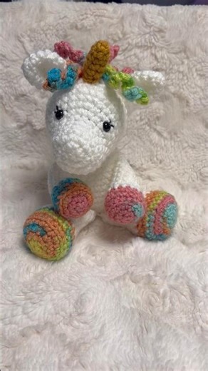 Mini Poppy the Unicorn 🦄 🧶 #crochet #crocheting #crochetamigurumi #amigurumi
