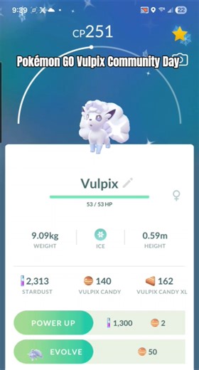 Pokémon GO Vulpix Community Day