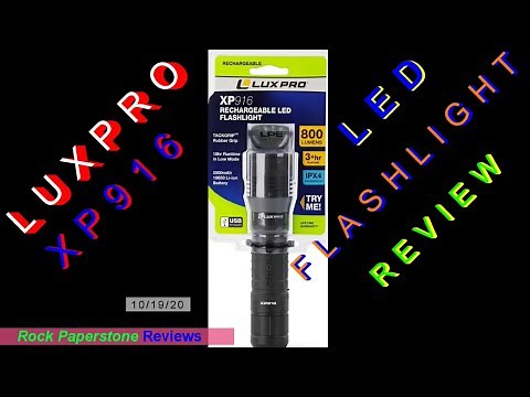Luxpro XP916 Rechargeable LED Flashlight Review