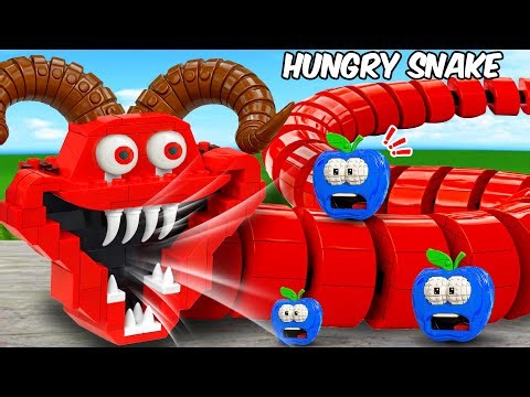Building a Hungry Worm in Roblox Using LEGO | ROBO Bricks