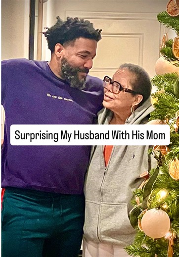 Love is knowing when your partner needs something beyond you. 🫶🏽🧡 I’m so thankful that I was able to give my husband the gift of his mother’s embrace. @ShawnChrisMusic #redandmoe #lovemoore #forevermoore #loveandmarriage #surprisingmyhusband