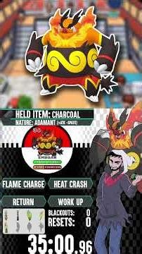 Heat Crash is the PERFECT Move for Big Boys! - Emboar-line - Pokemon White | Solo Speedrun Challenge