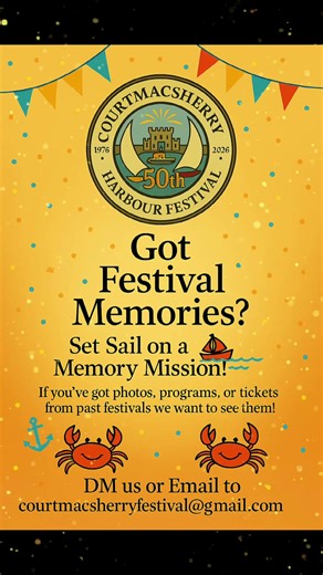 In anticipation of 50 years of the Courtmacsherry Harbour Festival, we are looking for photos, programs or stories of festivals gone by. If you have any please Email to courtmacsherryfestival@Gmail.com #courtmacsherry #southernstar #examiner #westcork #wildatlanticway