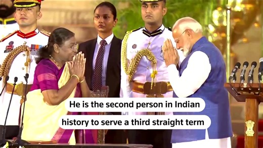 4.5K views · 65 reactions | Narendra Modi was sworn in as India's prime minister for a third term after a shock election setback that will test his ability to govern in a coalition in the world's most populous nation https://reut.rs/3VaJ5MO | Reuters | Facebook