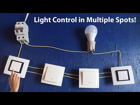 How to Control a Light from 4 Different Locations | Easy Wiring Tutorial