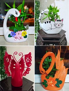42K views · 3.2K reactions | Creative Flower Pot Ideas, animal Shaped Flower Pots From A Gorgeous Recycled Plastic Bottle | Simple Drawings | Facebook