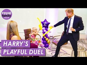 Prince Harry Shares Playful ‘Sword Fight’ With Child at WellChild Awards