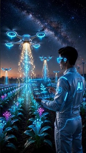 AI Farmer of the Future 🤖🌌 | Smart Farming Technology #intelligentfarming #smartfarmers #smartagro