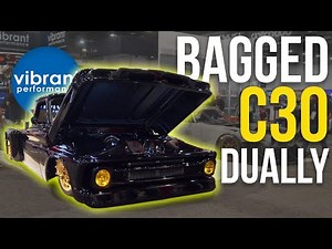 First Ever Fleetside Bagged Chevy C30 Dually? Vibrant SEMA Booth