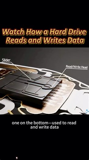 Watch How a Hard Drive Reads and Writes Data#knowledge #science #shorts