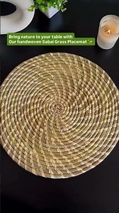 ✨ Handwoven Sabai Grass Placemats – Natural, Rustic & Timeless