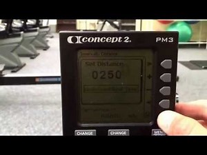 Setting the Concept2 PM3/4/5 for the Rower's Hell workout.