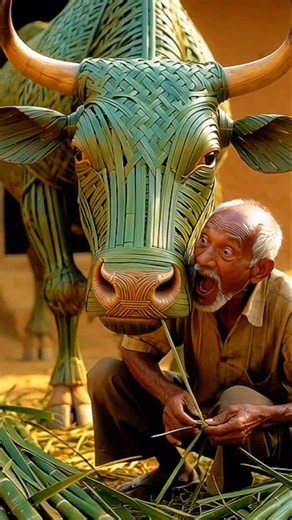 Unbelievable! Bamboo Cow Looks 100% Real 🐄✨ | Mind-Blowing Bamboo Art Craft l