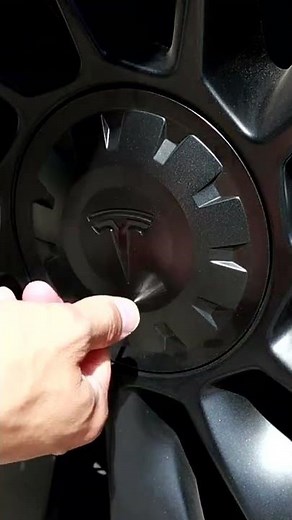 2022 Tesla Model Y Center Cap Removal Tutorial #shorts