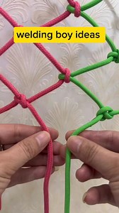 Learn easy net making knot rope idea video | Welding Boy ideas