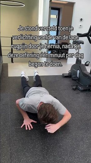 💬 Heb je een hernia tussen L4-L5 of L5-S1 en ervaar je lage rugpijn die maar niet weggaat? Je bent