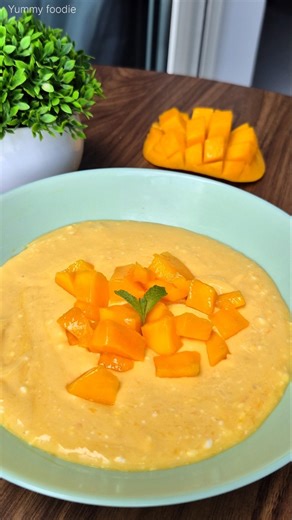 3 Ingredient Mango Creamy Dessert | Easy No-Bake Mango Sweet #yummyfoodie #creamymango #mangodessert