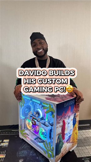 GamerTech | Gaming PCs | Custom Computers on Instagram: "• @davido x GTT ✋ • Check out this custom 1 of 1 gaming PC for the one and only @davido 💪 it was a blast building this system out with him! Thank you to him and his team for this amazing opportunity 🙏 🌟 S/o to @lianliofficial @asrock_official @teamgroupinc for supporting this project! 🌟 Thanks to @wrbuilds for the custom case work 💪 ❤️Don’t forget to check out our other accounts❤️ • 👉 Follow @gamertechtoronto on YouTube, TikTok, Face