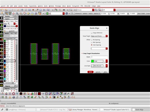 virtuoso工具使用之Quick Align