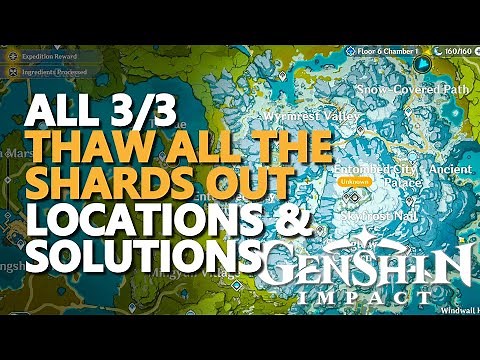 Thaw all the shards out Genshin Impact All 3/3 Puzzles