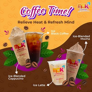 𝑰𝒕'𝒔 𝑪𝒐𝒇𝒇𝒆𝒆 𝑻𝒊𝒎𝒆💨 Now you can relieve heat & refresh mind together😌 with a cup of 𝐌𝐨𝐤 𝐂𝐨𝐫𝐧𝐞𝐫 Coffee Series☕💞 We have cappucino, mocha, latte, and black coffee!😍 Visit your nearest Mok Corner now🥰 #MokCorner #coffeetime #sabah | Mok Corner