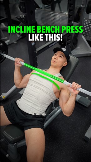 Andrew Kwong on Instagram: "✅ Incline Bench Press LIKE THIS! 1) Use a full grip — thumbs wrapped around the bar (avoid thumbless grip) 2) Lift your chest — don’t let it cave in 3) Keep wrists neutral — don’t bend them back 4) Tuck your elbows slightly — avoid flaring them out 5) Lower the bar to your mid-to-upper chest — not your collarbone Size & Shred Training program 👉🏻 deltabolic.com (link in bio)"