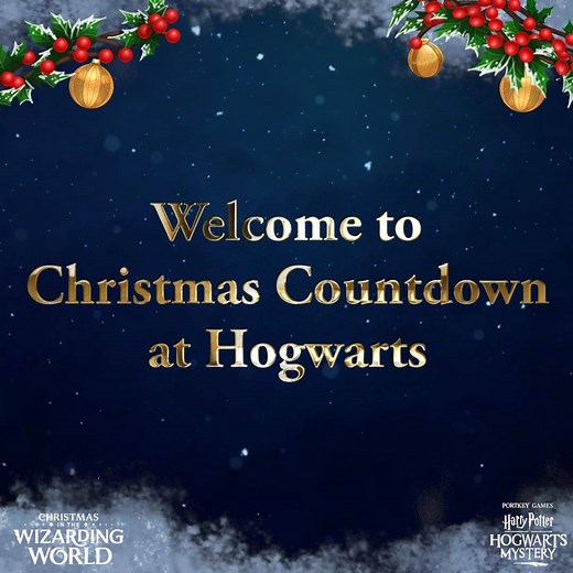 Hogwarts Mystery is doing a countdown to Christmas 🎁! We’re celebrating by giving out goodies and surprises EVERY DAY for 12 days! Check back each day to see what you can win. #HPHMChristmas | Harry Potter: Hogwarts Mystery