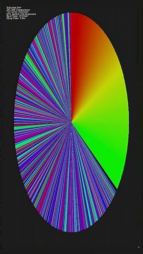 Selection Sort Algorithm Visualized HD 1080p