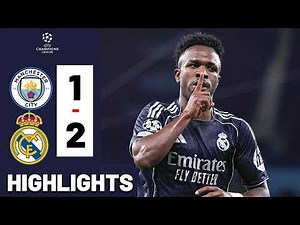 VINICIUS! Manchester City vs Real Madrid 1-2 FULL Highlights Goals Champions League 25/26