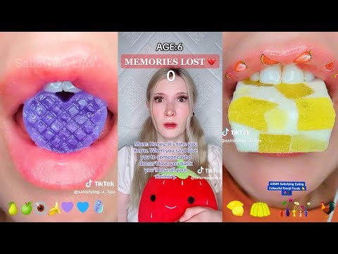 *1 HOURS* STORYTIME TIKTOK🎧 ASMR Satisfying Eating | Eating Emoji Food | POVs @Brianna Guidry #4