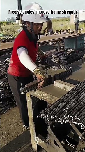 Manual Rebar Bending Process Using Rotary Bending Table