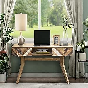 CHIC TEAK Recycled Teak Art Deco Console Table/TV Stand Made