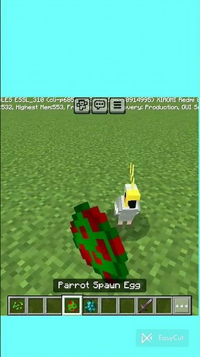 How to Tame a Parrot 🦜 in Minecraft | Easy & Fast Guide 🎮✨| #Minecraft #MinecraftShorts #TameParrot