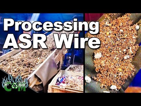 How a Vertical Mill and Air Separation Table Process Auto Shredder Residue Wire (ASRW)