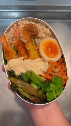 エビフライ弁当の作り方と詰め方