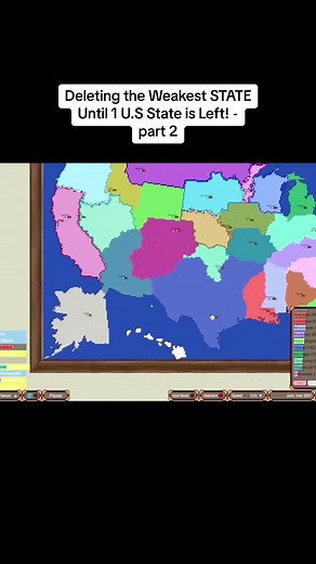 Deleting the Weakest State Game - Eliminate States Until 1 is Left!