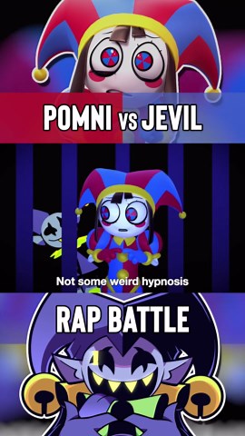 (Pomni vs Jevil) I'M WITH YOU IN THE DARK! #fyp #rapbattle #tadc #deltarune #jevil