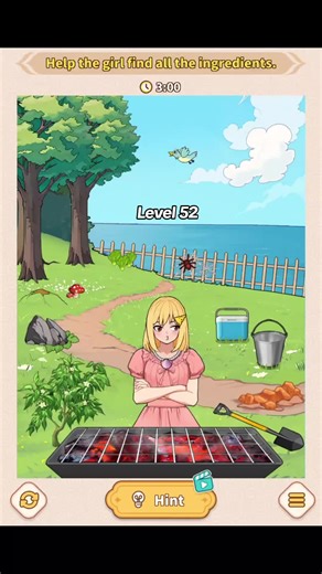 Brain puzzle: Help the girl find all the ingredients #brainpuzzle #puzzle #game #tutorial