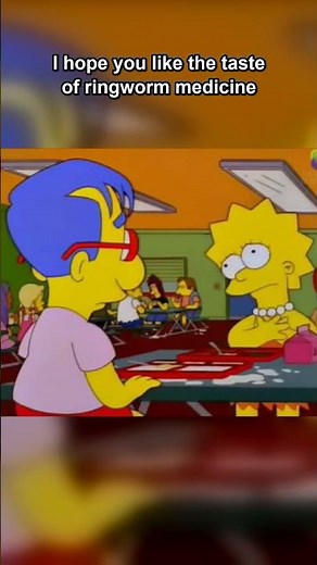 Lisa And Milhouse Funny Conversation From The Simpsons