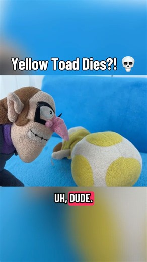 Waluigi discovers Yellow Toad dead?! 💀 #marioplush