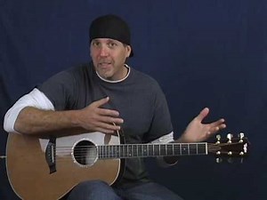 Acoustic intermediate advanced guitar lesson tap harmonics slapping strum fingerstyle