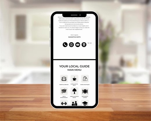 Realtor Local Guide, Relocation Guide Textable, Digital Real Estate Local Guide Canva Template, Neighborhood City Guide, Community Guide
