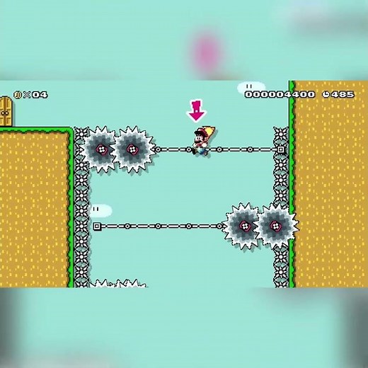 Floatdown Mario by Reuben #shorts 🍄Super Mario Maker 1 ✹Wii U✹ No Commentary #dup