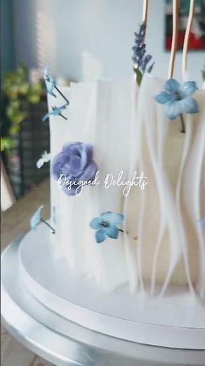 Beautiful Wafer Paper Birthday Cake Design and inspiration by Designed Delights