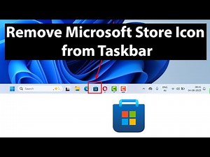 How to Remove Microsoft Store Icon from Taskbar Windows 11?