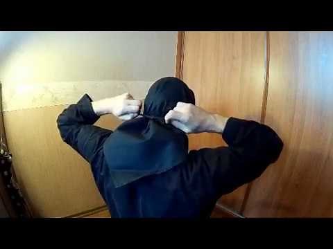 How to wear ninja mask (traditional fukumen zukin by Bakezori)