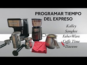HOW TO PROGRAM TIME ⏱️ FOR ESPRESSO, IN KALLEY, SANGKEE, FABER WARE, COFFE TIME, DAEWOO COFFEE MA...