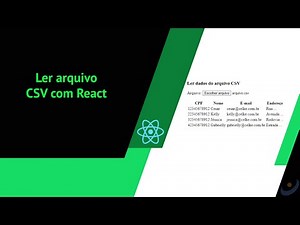Como ler arquivo CSV com React